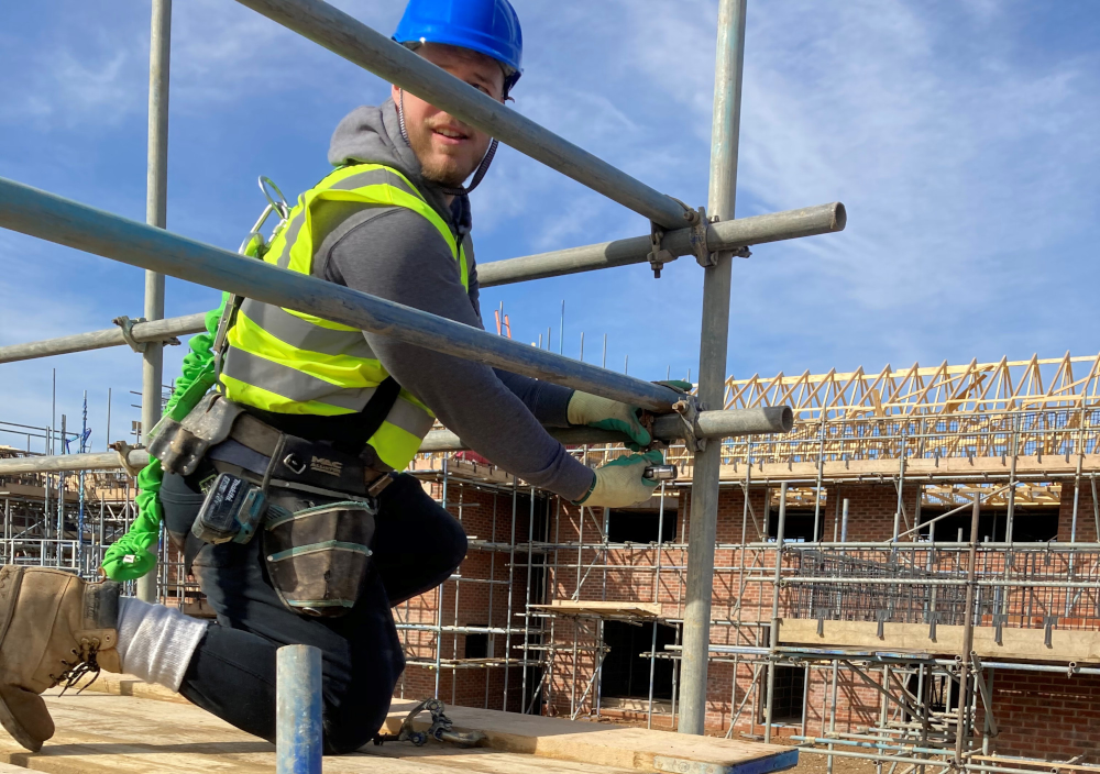 Sean Doyle Scaffolding man at work Crowthorne